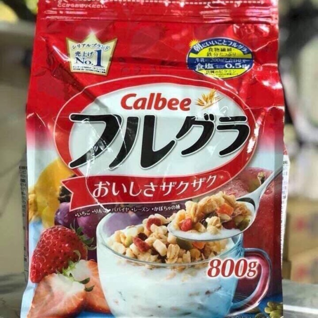 Ngũ cốc Calbee Nhật các loại. Date 10-11/2022