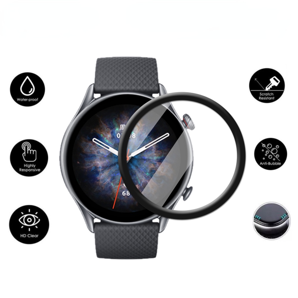 Miếng Dán Bảo Vệ Màn Hình Viền Cong Cho Xiaomi Huami Amazfit GTR3 GTR 3 Pro GTR-3 GTR 2 2E 20D