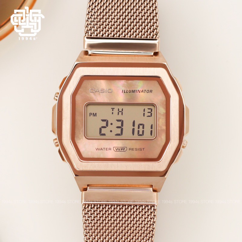 Đồng hồ Nam/Nữ Dây thép CASIO A1000MPG-9EF CHÍNH HÃNG 38mm