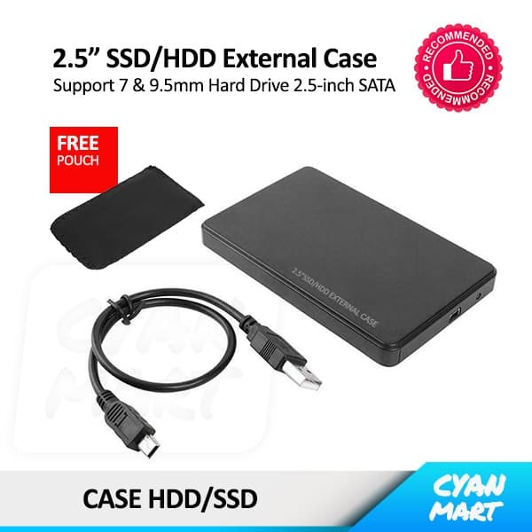 Hộp Đựng Ổ Cứng Ngoài 2.5 Inch Hdd Ssd Sata Usb Ốp