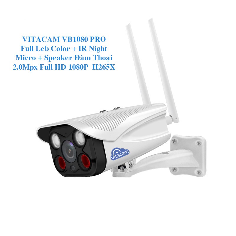 CAMERA WIFI Full HD 1080P - ĐÈN QUAN SÁT MÀU NGÀY ĐÊM - VITACAM VB1080 PRO hàng chính hãng