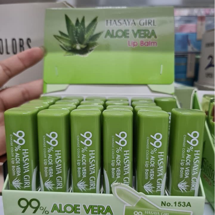 Son dưỡng môi nha đam lô hội Hasaya Girl Aloe Vera 99%