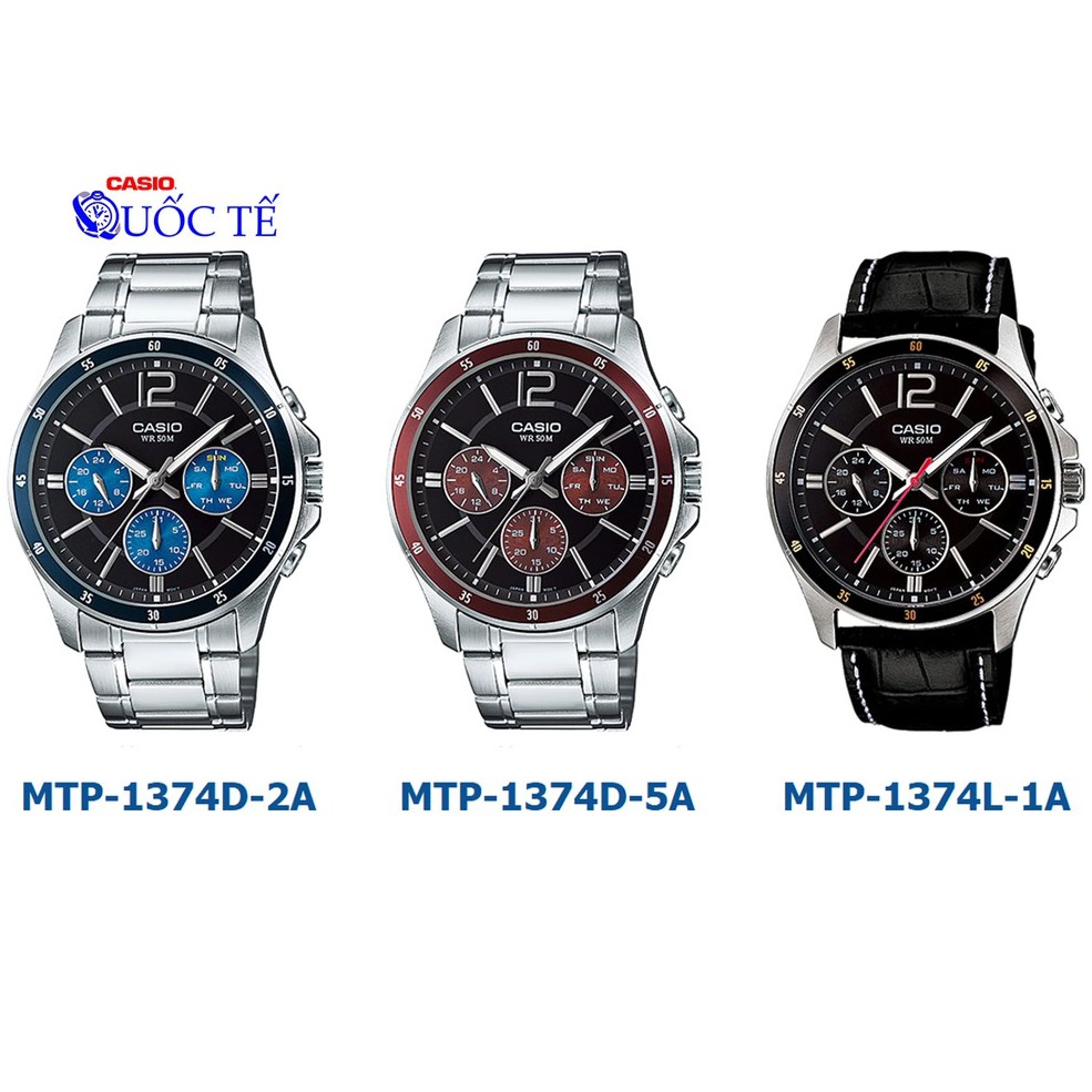 Đồng hồ nam casio ❤️ 𝐅𝐑𝐄𝐄𝐒𝐇𝐈𝐏 ❤️ Đồng hồ casio MTP-1374 MTP MTP-1374D MTP-1374D-2A MTP-1374D-5A MTP-1374L-1A