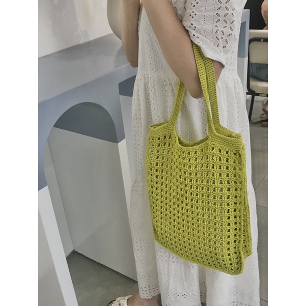 NET CROCHETBAG - TÚI TOTE LEN BASIC