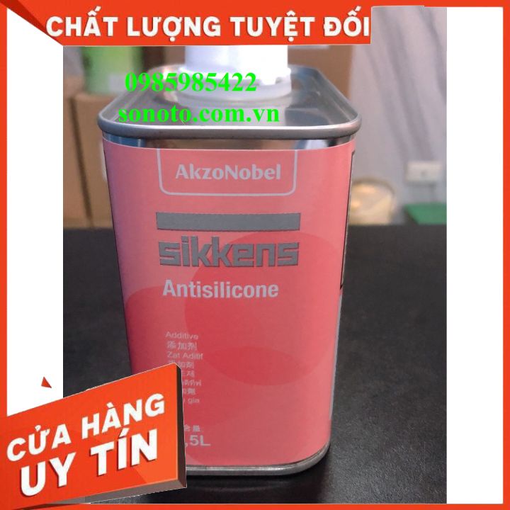 Chất chống mắt cá khi sơn ô tô xe máy hãng Sikkens 0.5 Lít - Phụ gia kháng Antisilicone ( Sơn oto xe máy )
