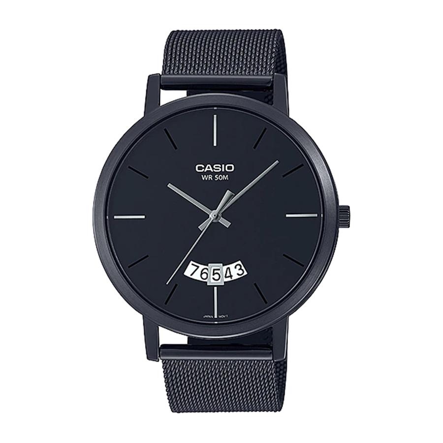 Đồng hồ nam Casio MTP-B100MB-1EV dây thép không gỉ, chống nước 50m, size 43mm, hàng chính hãng