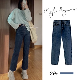 Quần jean nữ 🌸 Quần bò nữ ống đứng ống suông phong cách Hàn Quốc tôn giáng ulzzang MYLADY C8