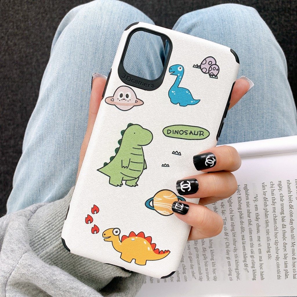 [ IPHONE ] Ốp Lưng Da IMD Dinosaur And Milk - R037 | BigBuy360 - bigbuy360.vn