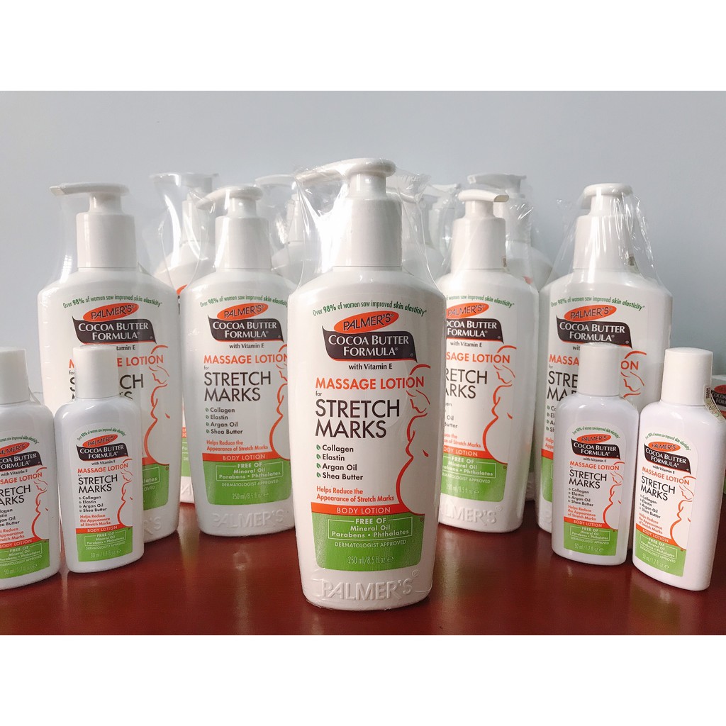 Lotion Ngăn ngừa và Giảm Rạn Da Khi Mang Thai Palmer's 50ml - 250ml