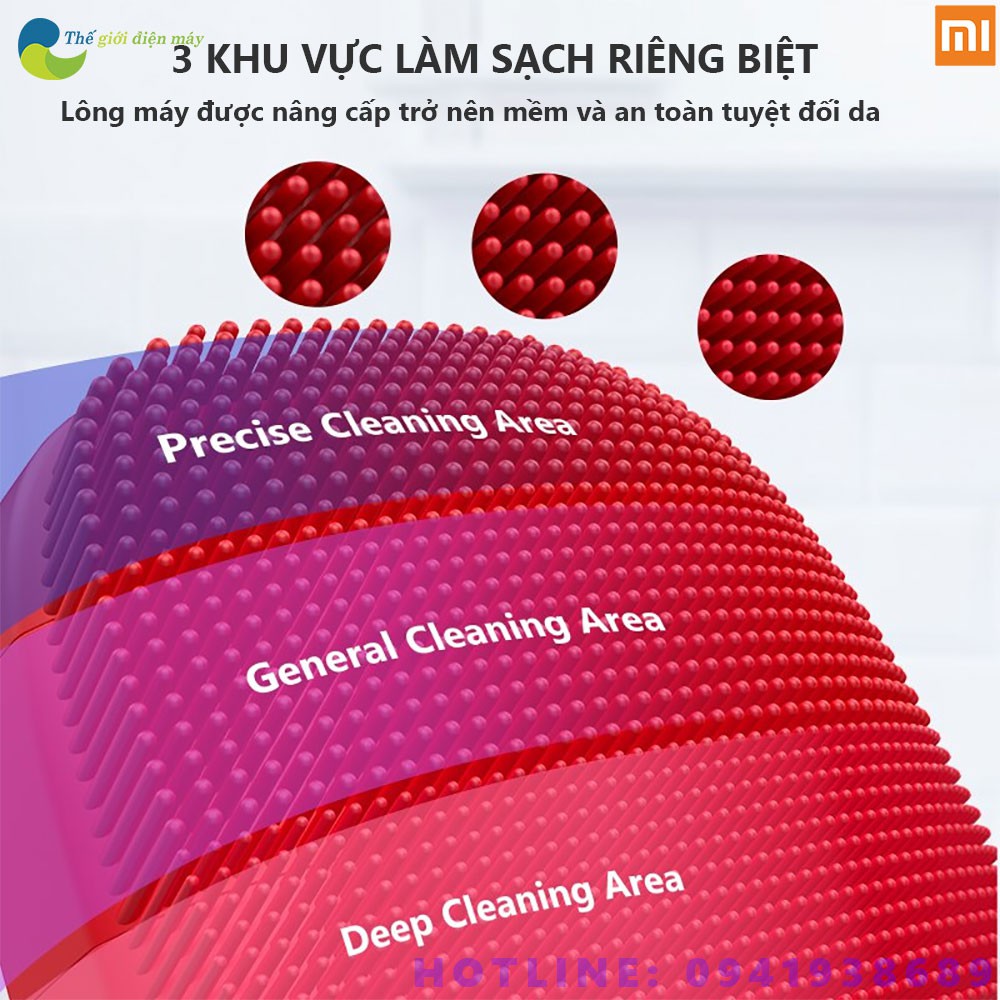 [Màu ngẫu nhiên] Máy rửa mặt sóng âm Xiaomi InFace MS2000 Gen2 Ver 2020 thế hệ mới 5 mức rung - Bảo hành 6 tháng