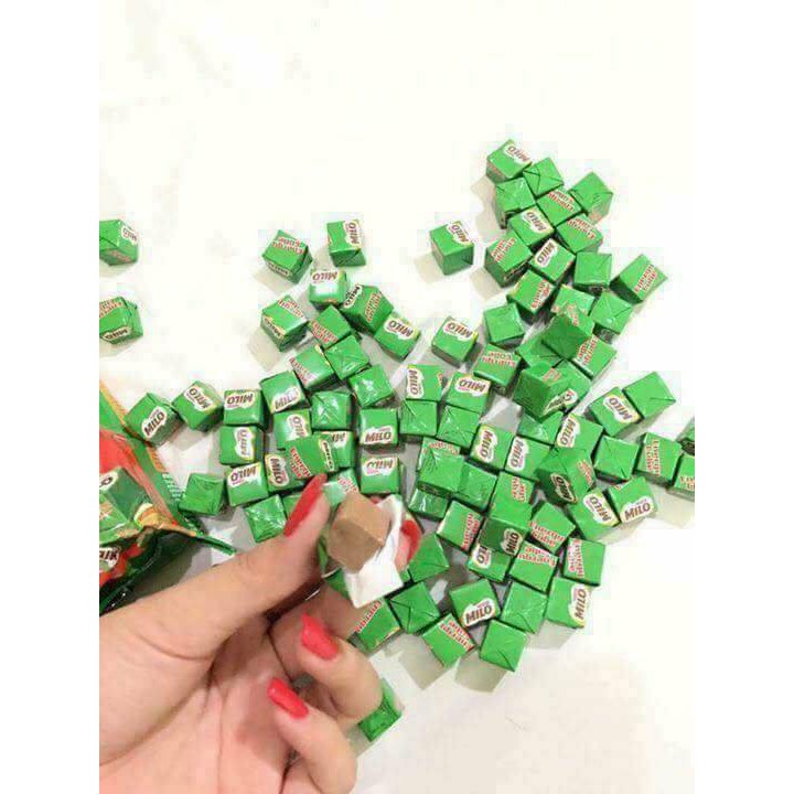Kẹo Milo cube viên vuông gói 100v (Hàng có sẵn, order là ship ngay)