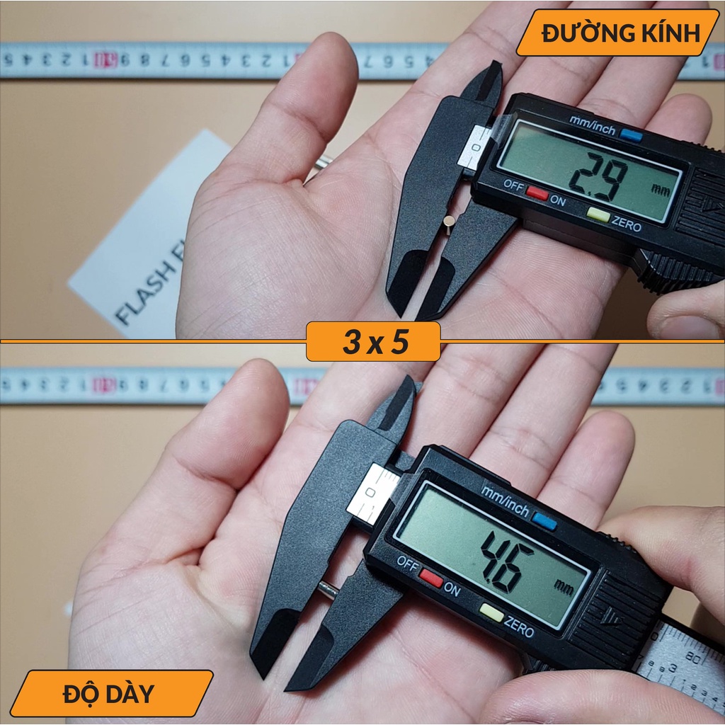 Nam châm đất hiếm vĩnh cửu mini siêu mạnh 3x1, 3x2, 3x3, 3x4, 3x5, 4x1, 4x1.5, 4x2, 4x3, 4x4, 4x5, 5x1, 1.5, 2, 3, 4, 5