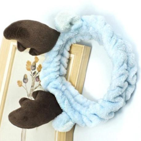 Băng Đô Sừng Hươu 3D Vải Nhung Mềm Mại Cao Cấp (Giao màu ngẫu nhiên)