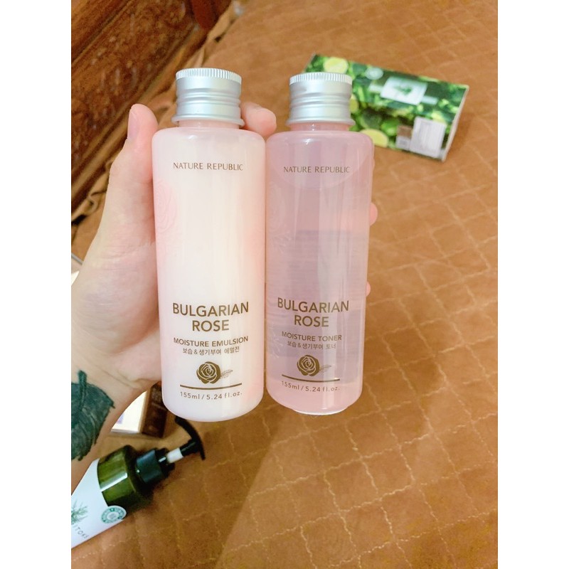 NƯỚC HOA HỒNG NATURE REPUBLIC BULGARIAN ROSE MOISTURE TONER 155ML