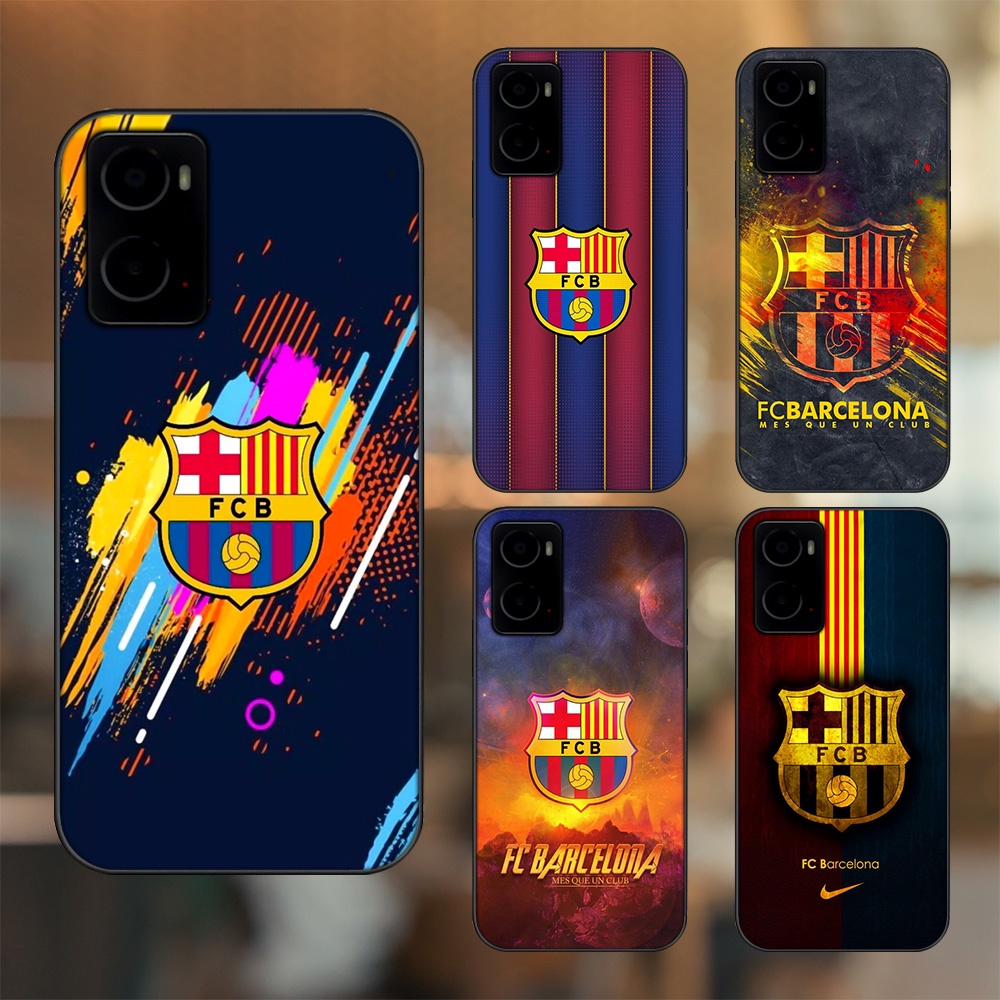 Ốp lưng Oppo A76 viền đen in hình Barcelona Barca