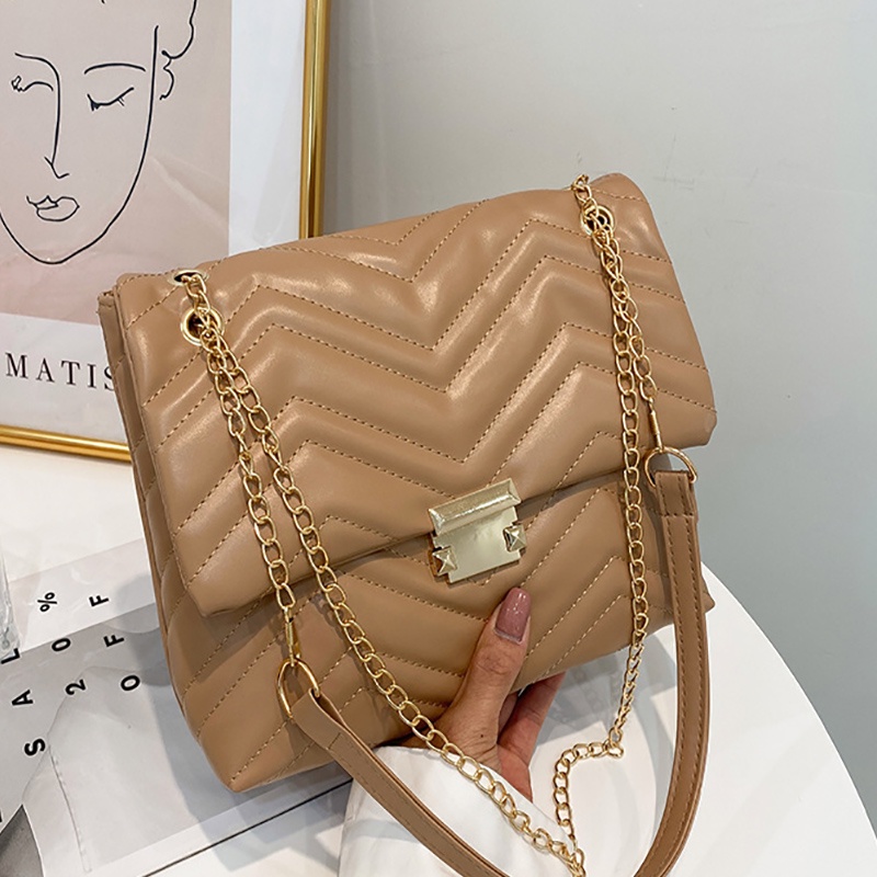 Túi Đeo Vai Một Bên Vai Sức Chứa Lớn Họa Tiết Hình Thoi Cổ Điển Cho Nữ