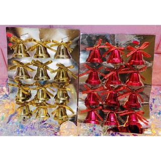 Set 6/12 chuông đôi 25 li (2.5cm) trang trí Noel