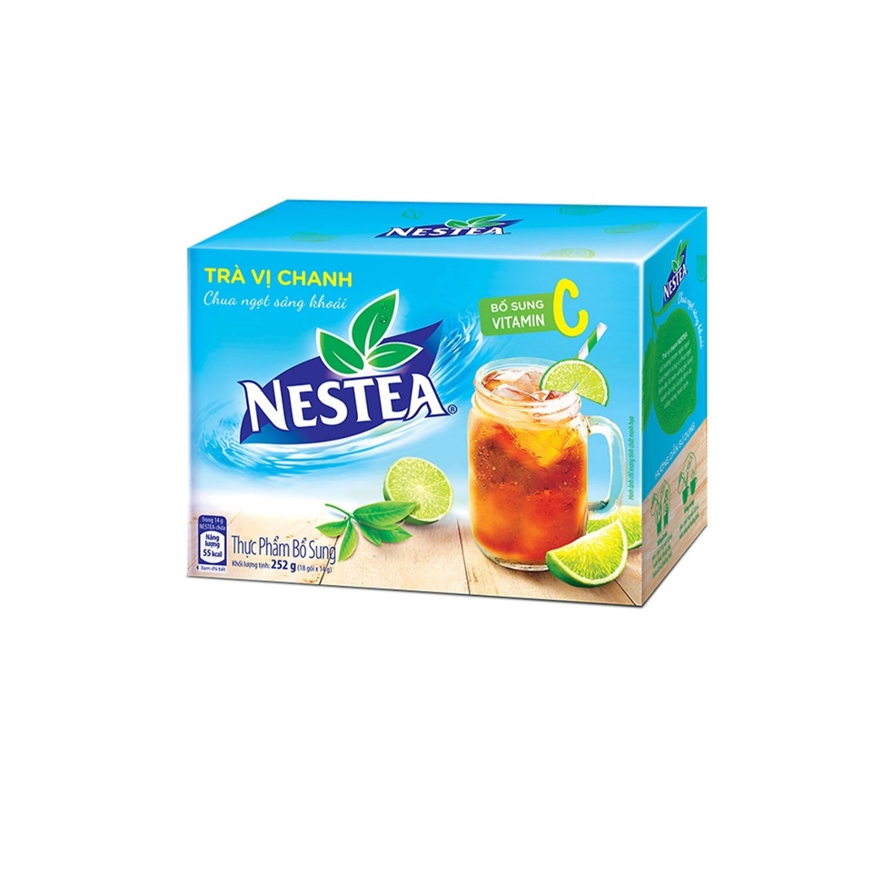 Combo 10 hộp trà chanh Nestea Hộp 252g (18 gói x 14g)