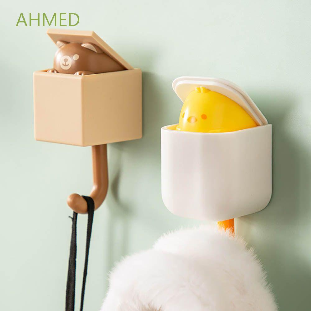 AHMED Creative Coat Rack Animal Style Key Hook Cap Hooks Hanging Umbrella,Key Cute 1 Pcs Seamless High Quality Punch-free Wall Decoration