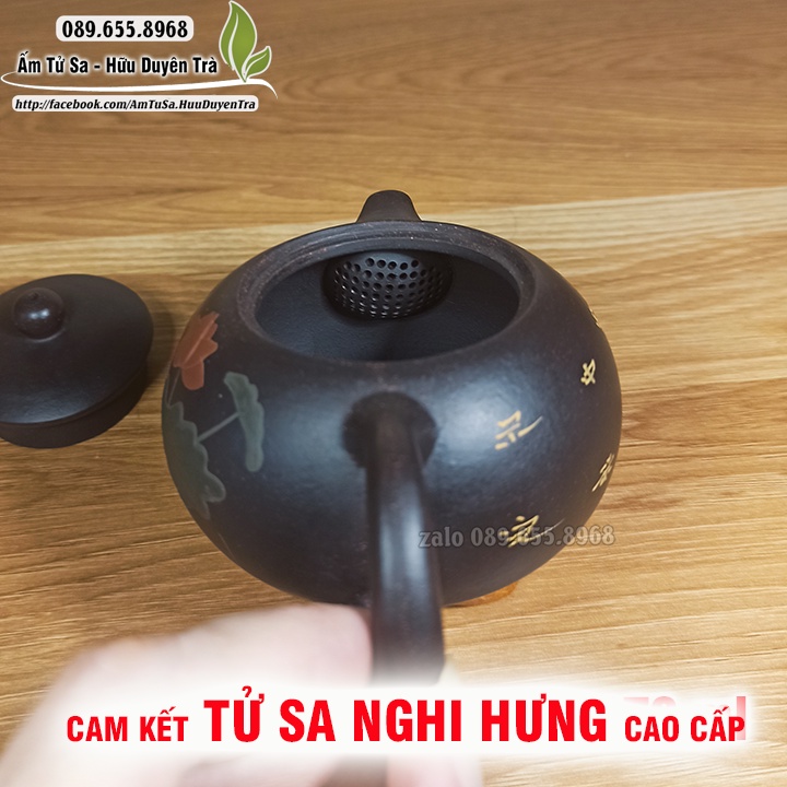 Ấm trà Tử Sa SEN NGỌC (cao cấp) - ấm tử sa nghi hưng cao cấp - pha trà, trà đạo