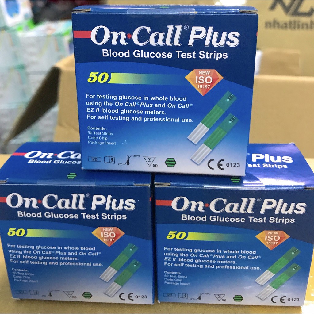 Que thử đường huyết On Call Plus (Date Xa) Hộp 25 Que