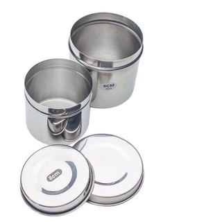 Hũ Inox Đựng Bông ,Phụ Kiện Phun Xăm