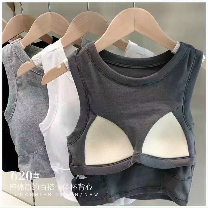 Áo croptop nữ OKIMAC sát nách có sẵn đệm ngực ôm body đường may viền nổi 5 màu trơn dễ phối đồ thời trang nữ