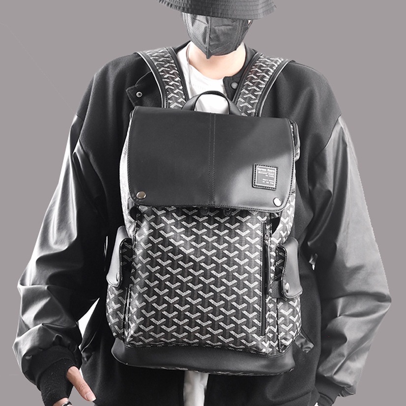 Balo da lv nam nữ đi học đẹp IRRY cặp đi học nam nữ cao cấp phong cách thời trang ulzzang