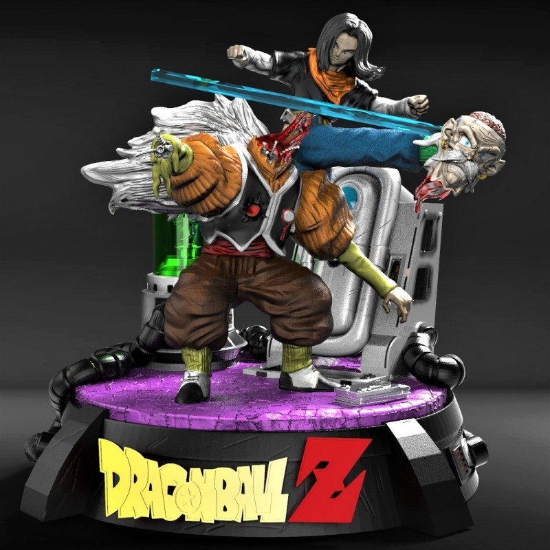 File in 3D Dr Gero Vs Numero 17 - Dragon Ball - Dragon Ball