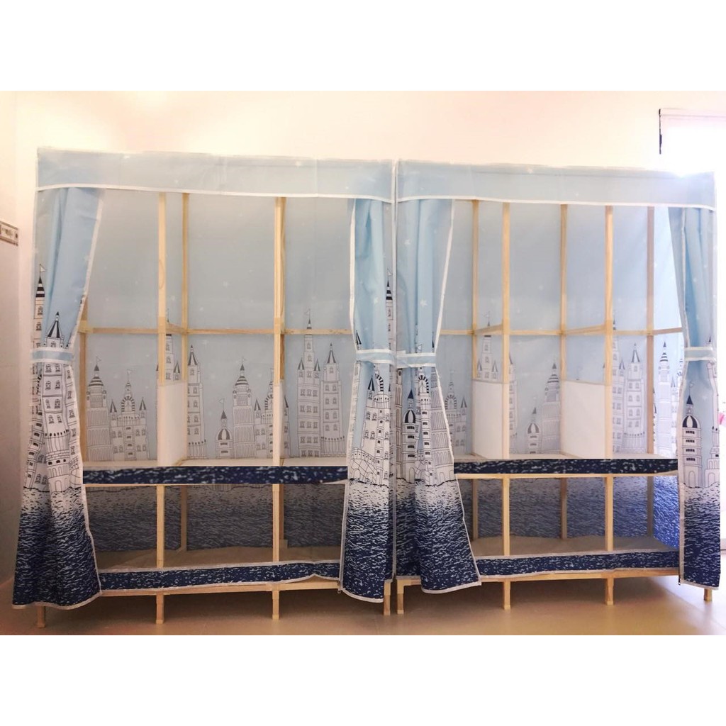 tủ đựng quần áo vải 4 buồng khung gỗ bọc nhựa to cỡ 18mm