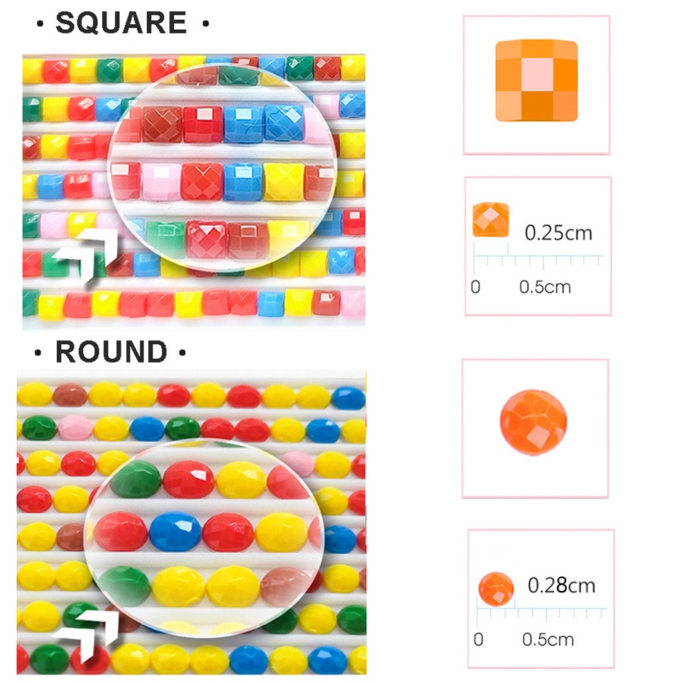 Bộ Tranh Đính Đá 5D Tự Làm Họa Tiết Hoạt Hình Nhật Bản Trang Trí Phòng Bé