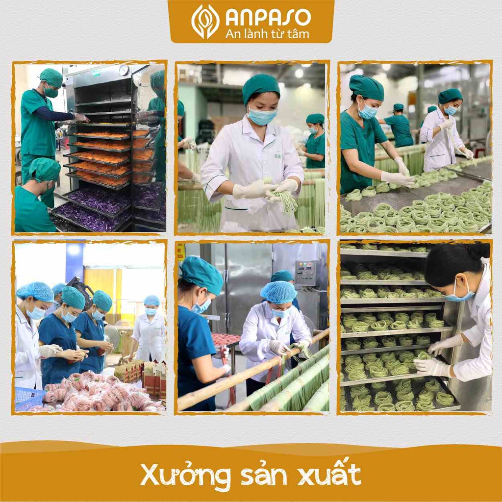 Mì Củ Nghệ Tự Nhiên Nguyên Chất Anpaso 120G, Ăn Chay, Giảm Cân, Tốt Cho Hệ Tiêu Hóa