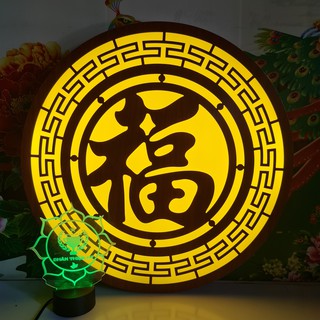 [Xưởng tuyển đại lý ] Đèn thờ hào quang CNC chữ Phước