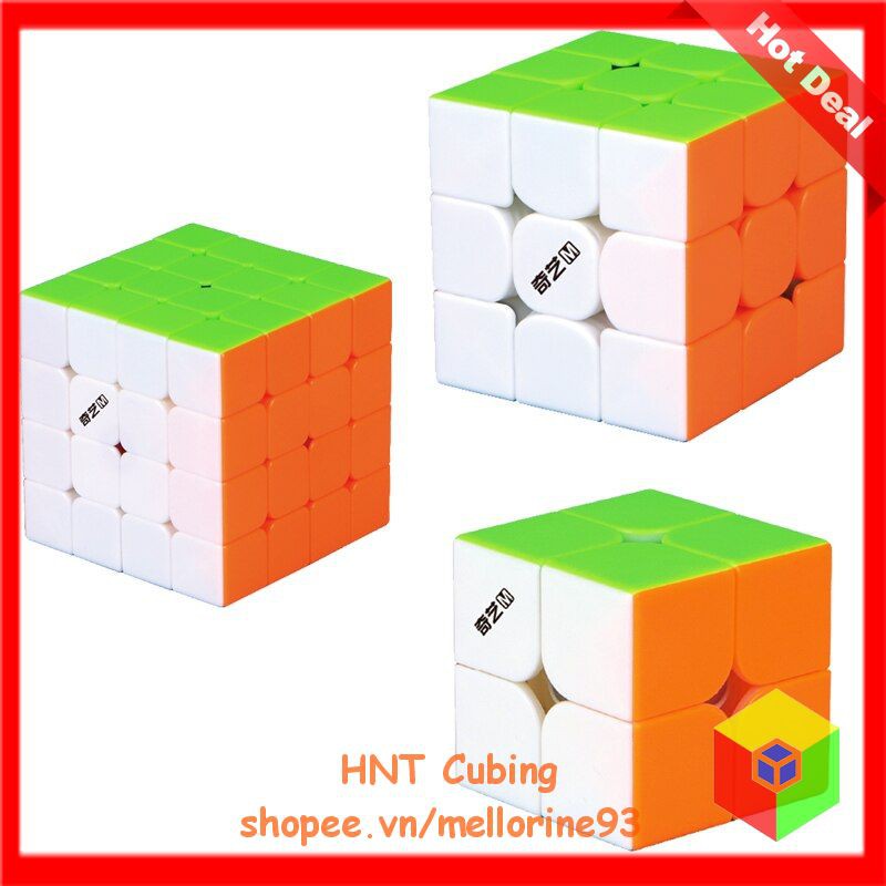 Bộ Combo Rubik QiYi MS Mới 2x2 3x3 4x4 5x5 Pyraminx