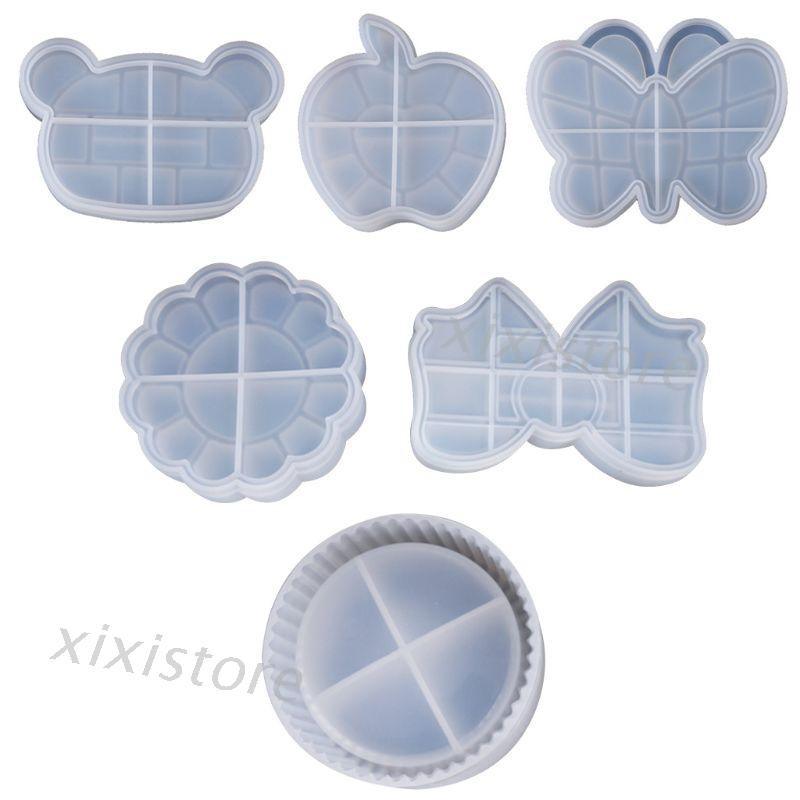 Khuôn epoxy làm hộp đựng resin pha lê DIY hình gấu/bươm bướm
