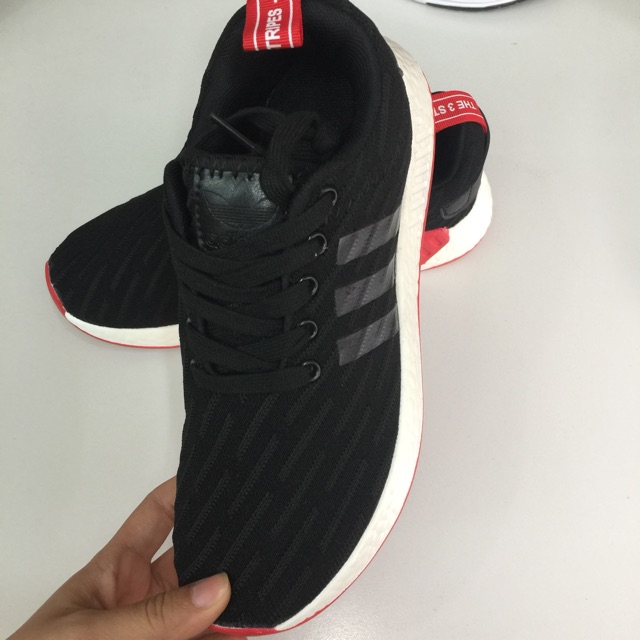 ⚡️[ FULLBOX] Giày das Nmd R2 đen trắng fullsize 36->43 [a862]