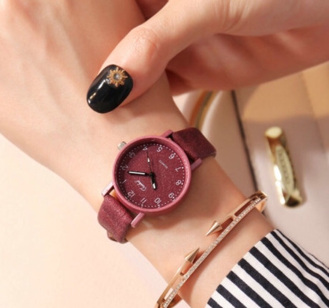 [GIÁ SỈ] ĐỒNG HỒ NỮ DÂY DA DOUKU KIM TUYẾN BÔNG TUYẾT CỰC ĐẸP NHIỀU MÀU | BigBuy360 - bigbuy360.vn