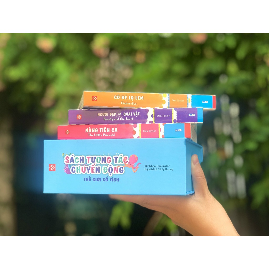 SÁCH - Hộp 1 (3 tập)- SÁCH TƯƠNG TÁC CHUYỂN ĐỘNG - THẾ GIỚI CỔ TÍCH