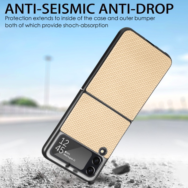 Ốp Điện Thoại PC Cứng Siêu Mỏng Sang Trọng Chống Sốc Cho Samsung Galaxy Z Flip 3