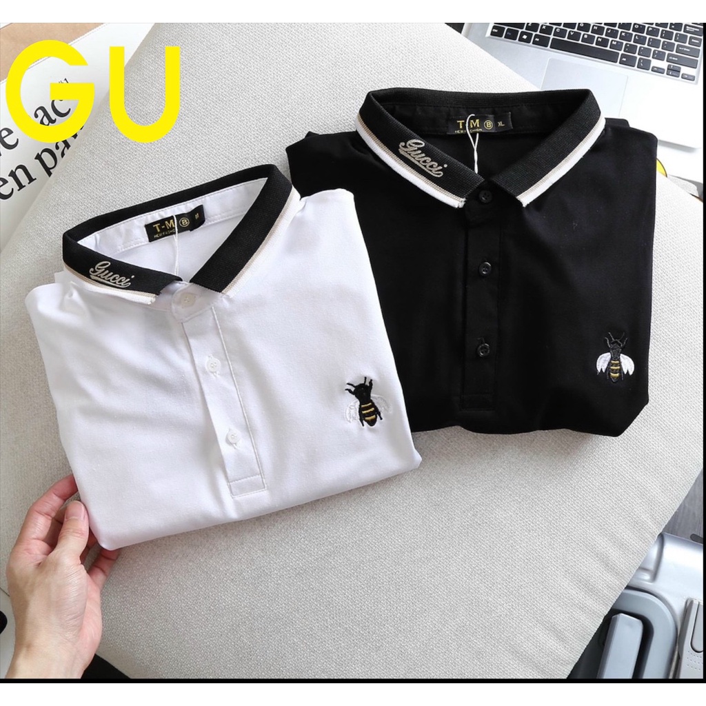 ÁO THUN CỔ POLO NAM IN THÊU LOGO PHỐI CỔ ÁO KẺ SỌC SIÊU XỊN LÊN FORM CỰC SANG TRỌNG LỊCH LÃM - WEDO