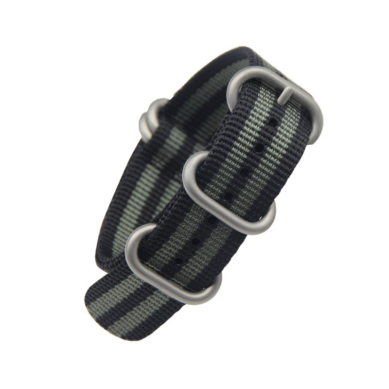 Dây đeo đồng hồ NATO Dây đeo Nylon 19mm 21mm 23mm Dây thay thế sọc Đồng hồ Zulu Wtrap Cordura Đồng h