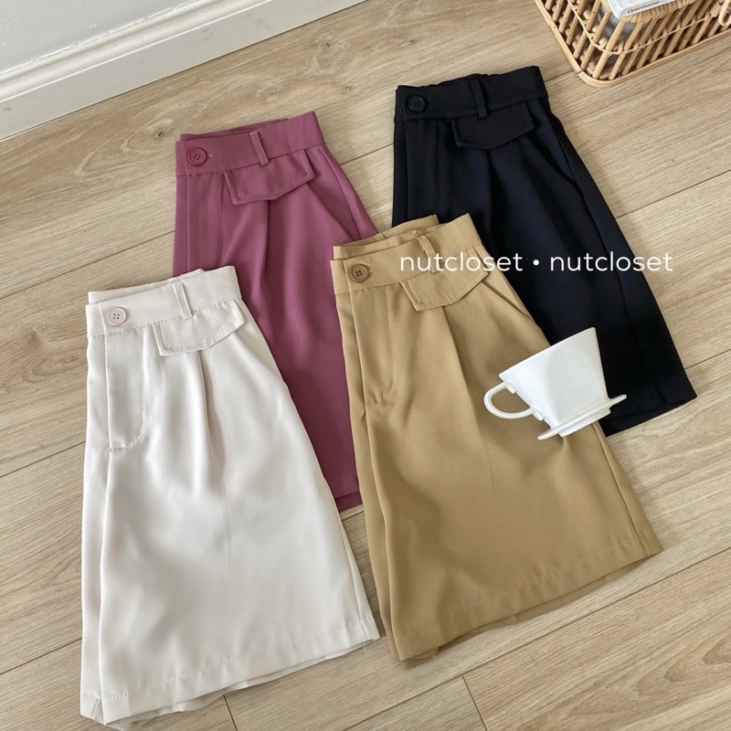 Quần short vải cạp cúc_Q0194