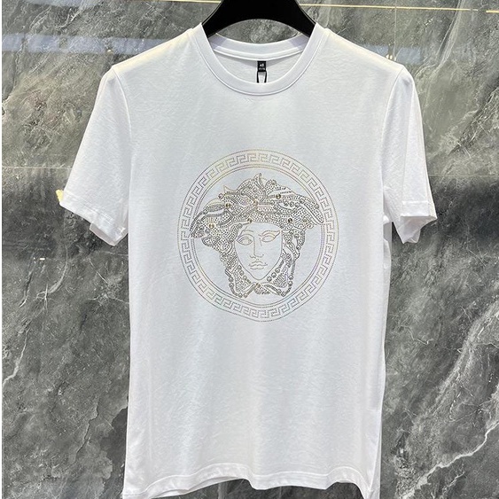 Áo Nam Hot Diamond VS Medu Tay Ngắn Thoáng Khí Cotton Đáy Áo Sơ Mi Bé Trai Top