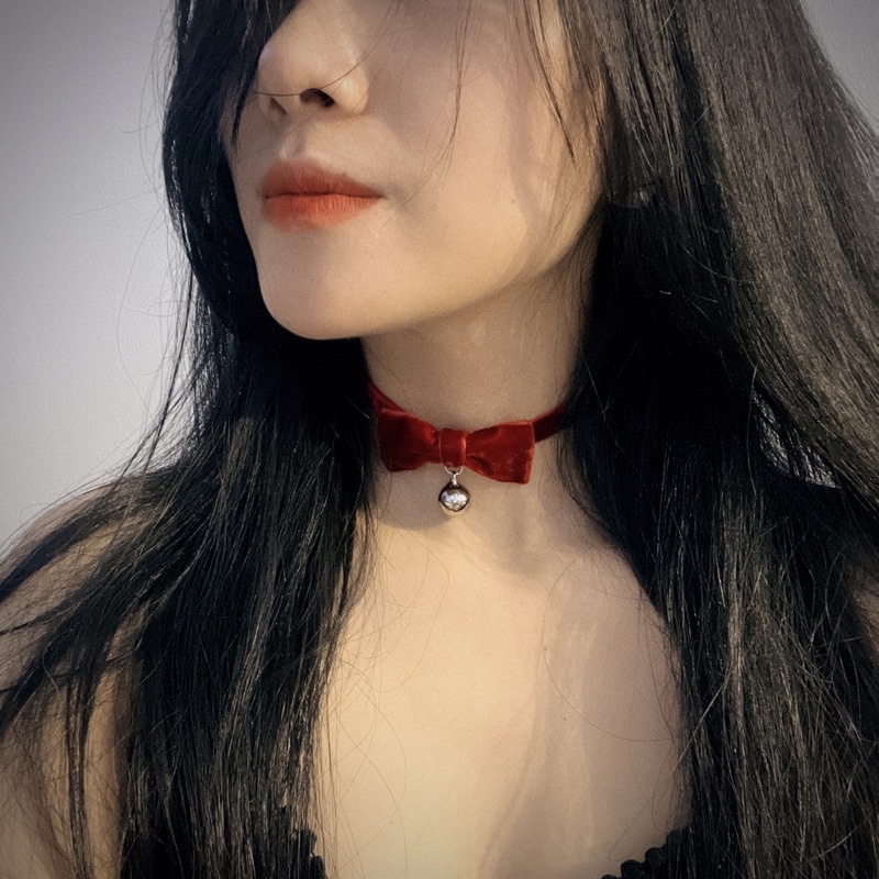 Choker nơ xinh - Vòng cổ nơ dễ thương - Khăn turban