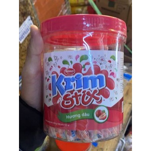 Kẹo que mềm dâu krim stix - giá sỉ