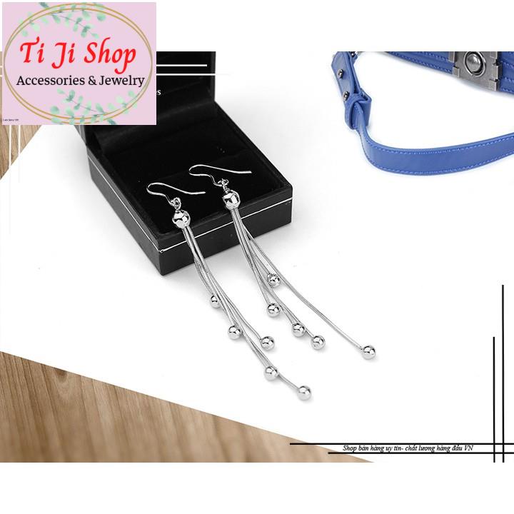 BÔNG TAI NỮ INOX 5 TUA MÌ BI THỜI TRANG HQ –