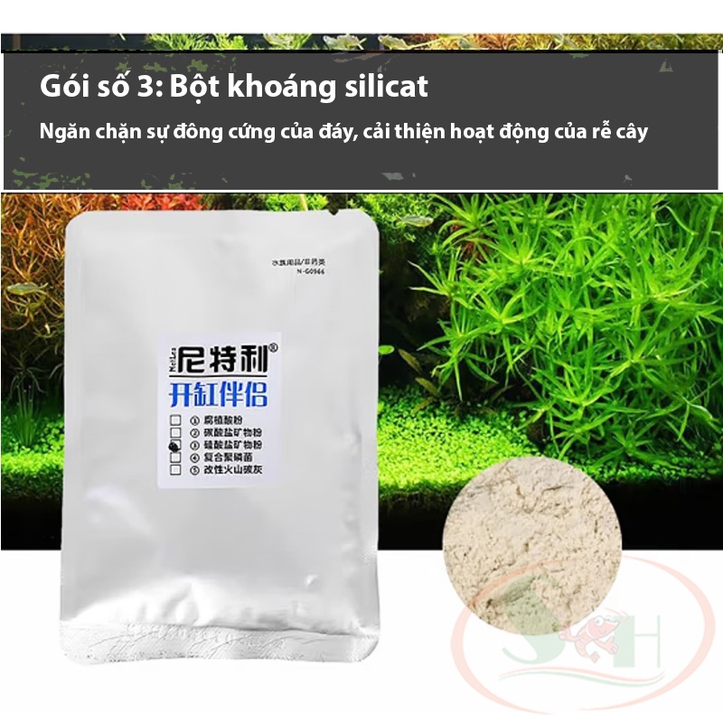 Bộ doping Netlea phụ gia dinh dưỡng lót nền setup bể thủy sinh mới