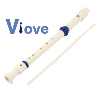 Sáo soprano 6 lỗ màu trắng xanh dương độc đáo