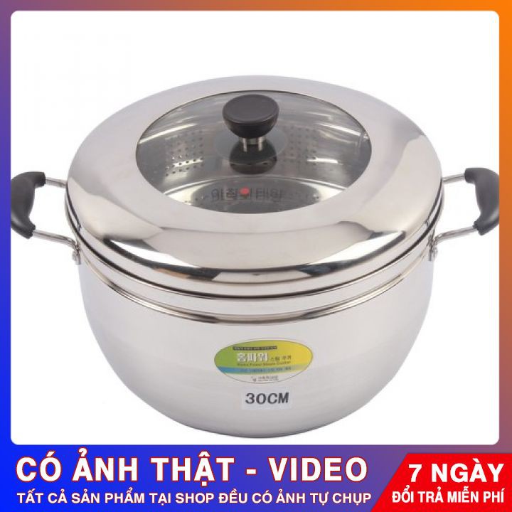 Nồi hấp ⭐️ CHÍNH HÃNG ⭐️Nồi hấp Hàn Quốc steam cooker đa năng thiết kế bằng inox cao cấp dùng cho mọi loại bếp