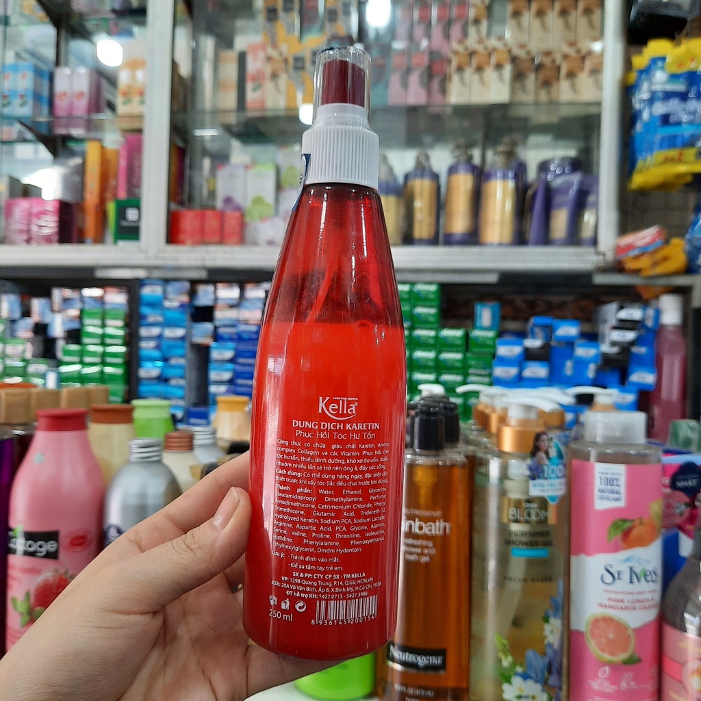 Dung dịch Keratin Kella phục hồi hư tổn 250ml